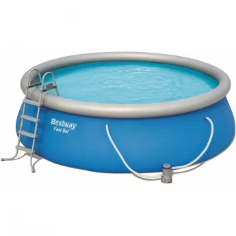 Бассейн BESTWAY FAST SET 457х122см, 13807л, фильтр-насос 3028л/ч, лестница
