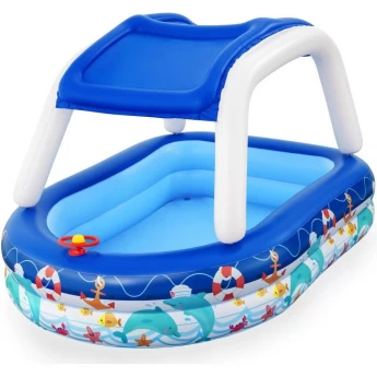 Детский надувной бассейн BESTWAY "МОРСКОЙ КАПИТАН" 213х155х132см с навесом
