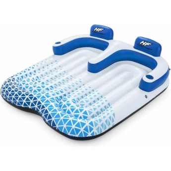 Надувной матрас-шезлонг двойной BESTWAY INDIGO WAVE для плавания 196х193см (183х176х56см) до 180кг Надувной матрас-шезлонг двойной BESTWAY INDIGO WAVE для плавания 196х193см (183х176х56см) до 180кг